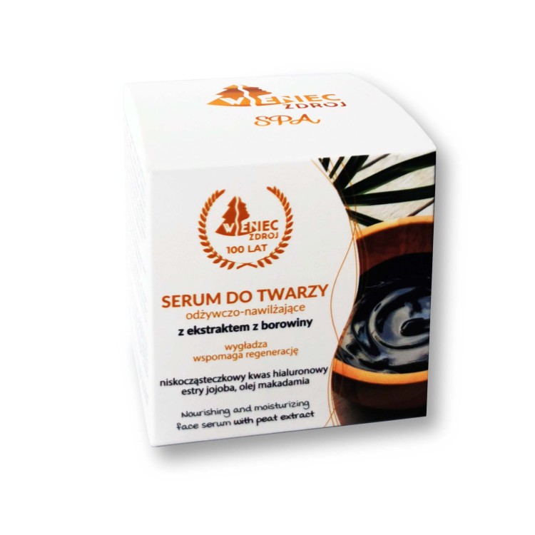 Serum do twarzy odżywczo-nawilżające z ekstraktem z borowiny o pojemności 50ml