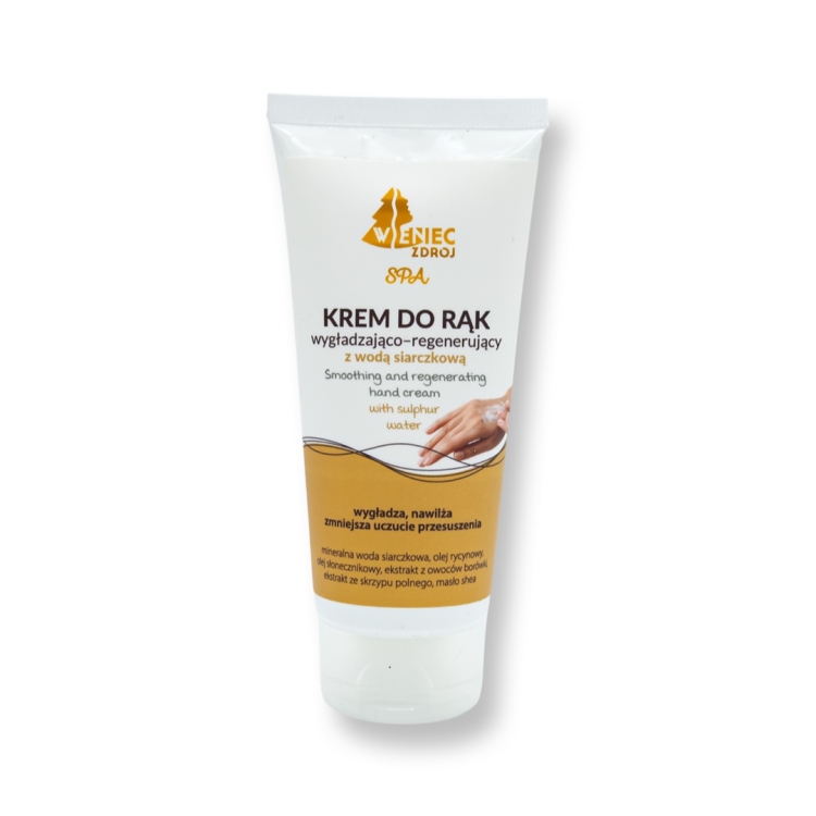 Krem do rąk wygładzająco-regenerujący z wodą siarczkową o pojemności 100ml
